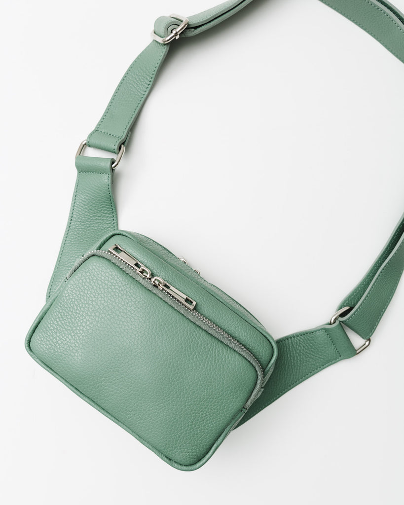 Crossbody Tasche mit verstellbarem Gurt - Broke + Schön#farbe_mintgreen