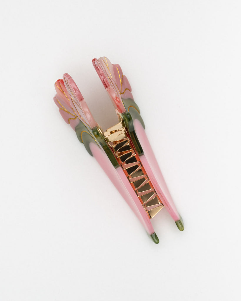 Tulpen Strauß Haarclip - Broke + Schön#farbe_rose