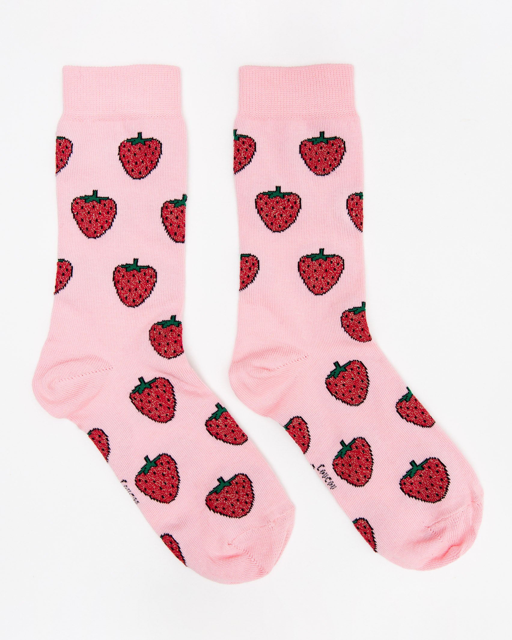 Socken mit glitzernden Erdbeeren - Broke + Schön