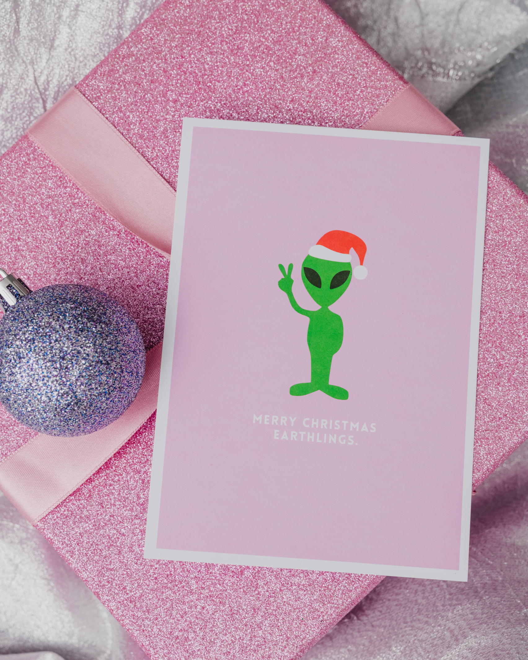Weihnachtliche Postkarte - Broke + Schön