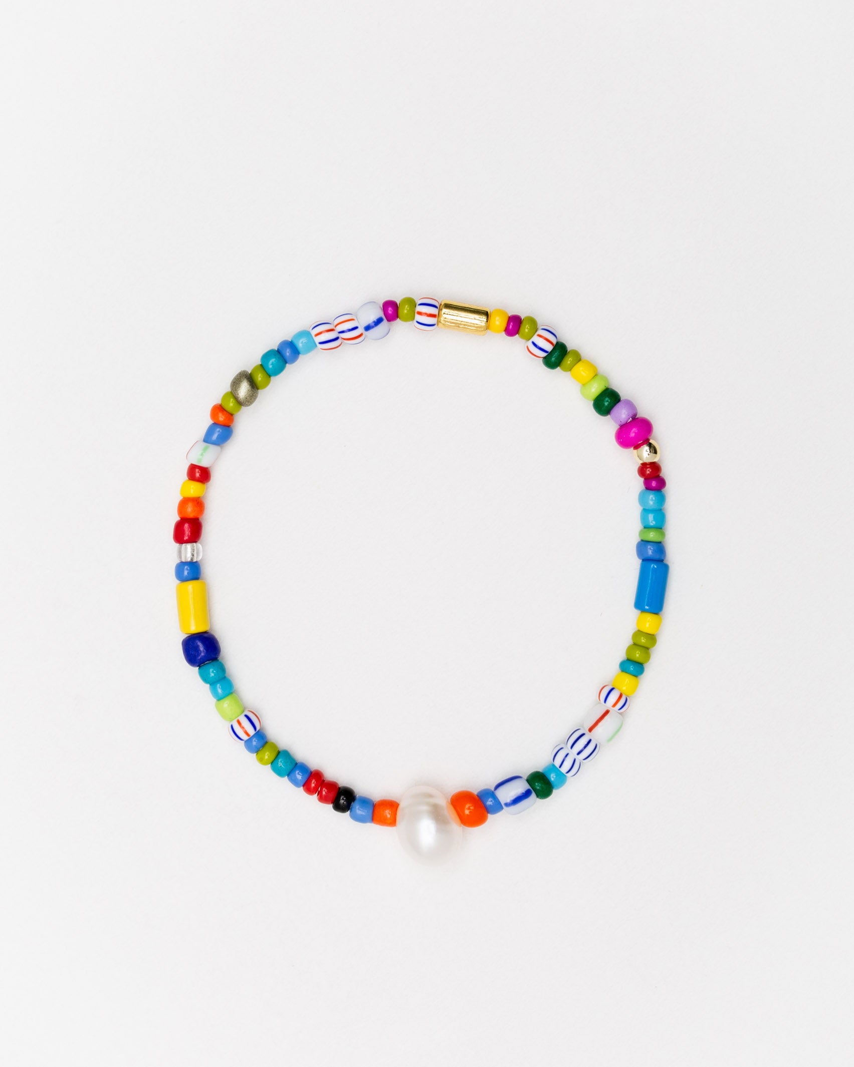 Buntes Armband aus Perlen - Broke + Schön#farbe_rainbow