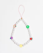 Handykette aus Perlen und Früchten - Broke + Schön#farbe_white