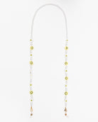 Sonnenbrillenkette aus Perlen - Broke + Schön#farbe_white