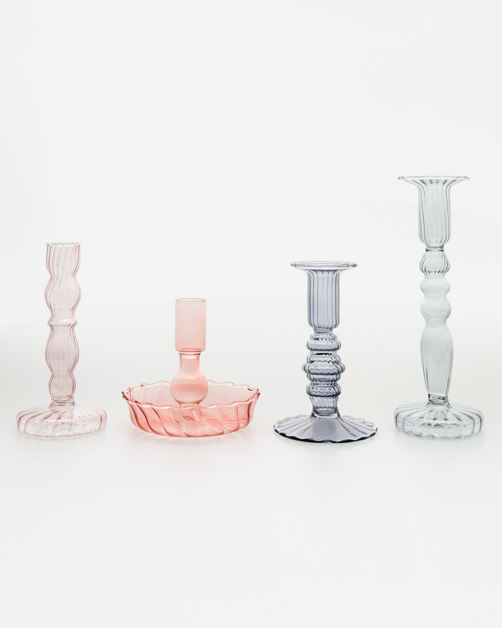 Organisch geformter Kerzenständer - Broke + Schön#farbe_light-pink