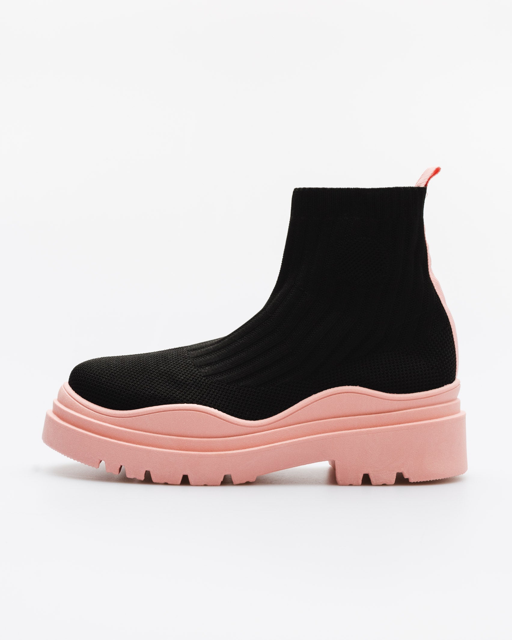 Sock Boots mit dicker Sohle - Broke + Schön#farbe_pink