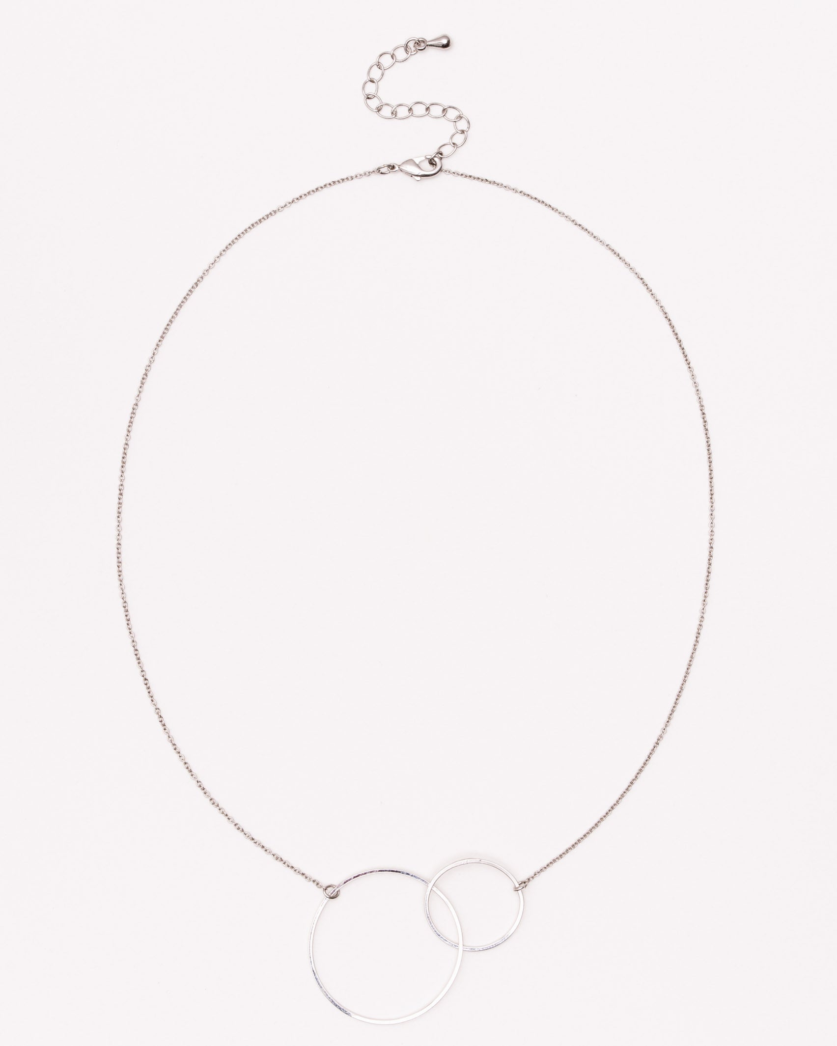 Kette mit minimalistischen Ringen - Broke + Schön#farbe_silver-colored