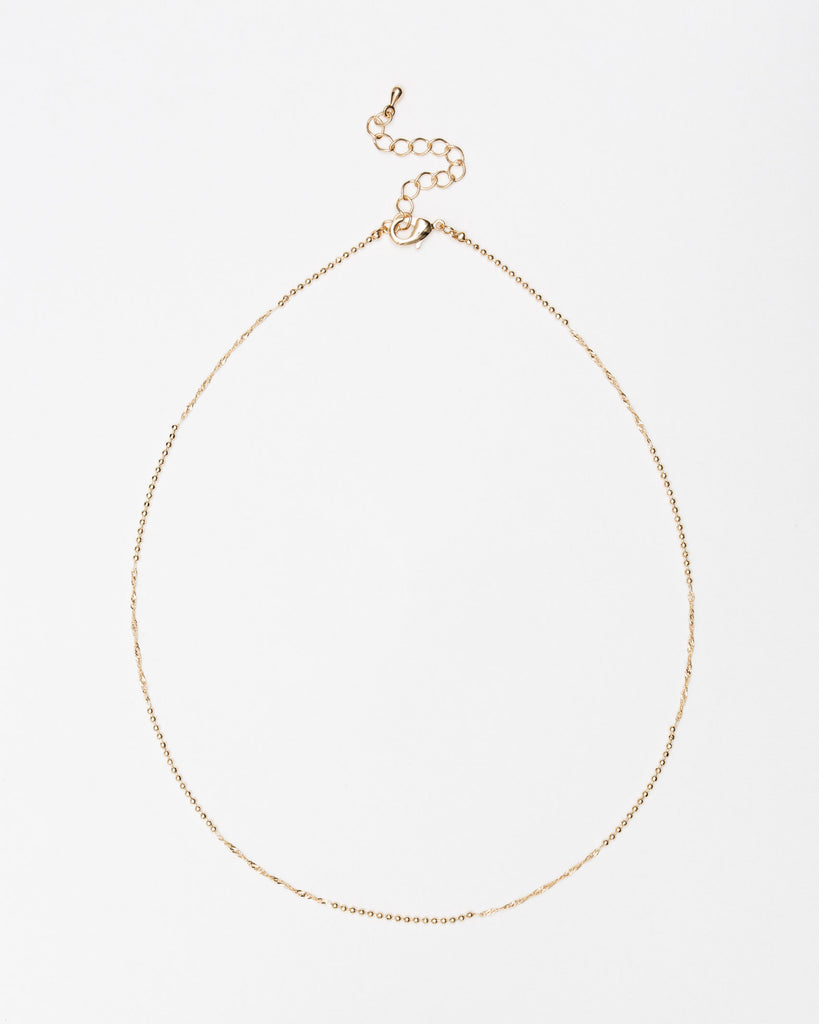 Kette mit verschiedenen Texturen - Broke + Schön#farbe_gold-colored