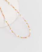 Perlenkette in Pastelltönen - Broke + Schön