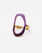 Ovaler, zweifarbiger Ring - Broke + Schön#farbe_lilac