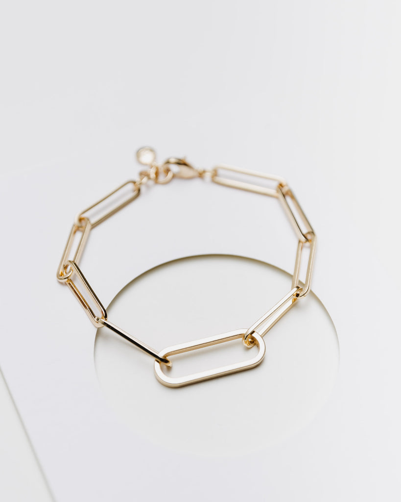 Gliederarmband Sicherheitsnadeln - Broke + Schön#farbe_gold-coloured