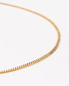 Feine, minimalistische Gliederkette - Broke + Schön#farbe_gold-colored