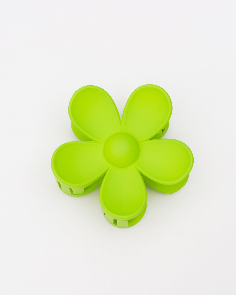 Haarclip in Blumenform - Broke + Schön#farbe_electriclime