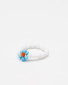 Elastischer Daisy-Ring aus Perlen- Broke + Schön#farbe_white