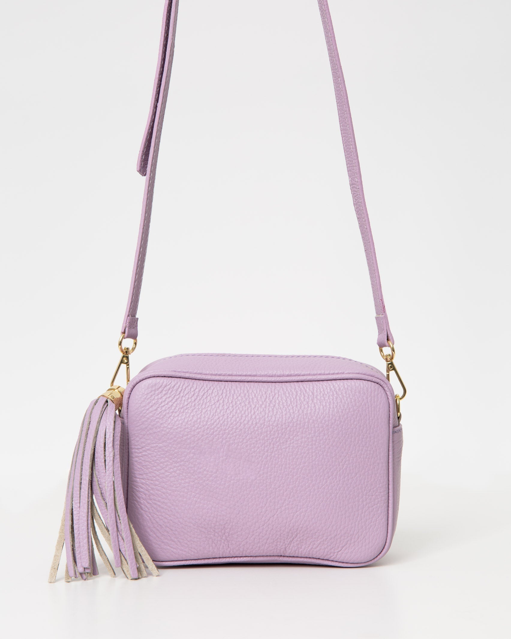 Rechteckige Tasche aus Leder - Broke + Schön#farbe_lilac