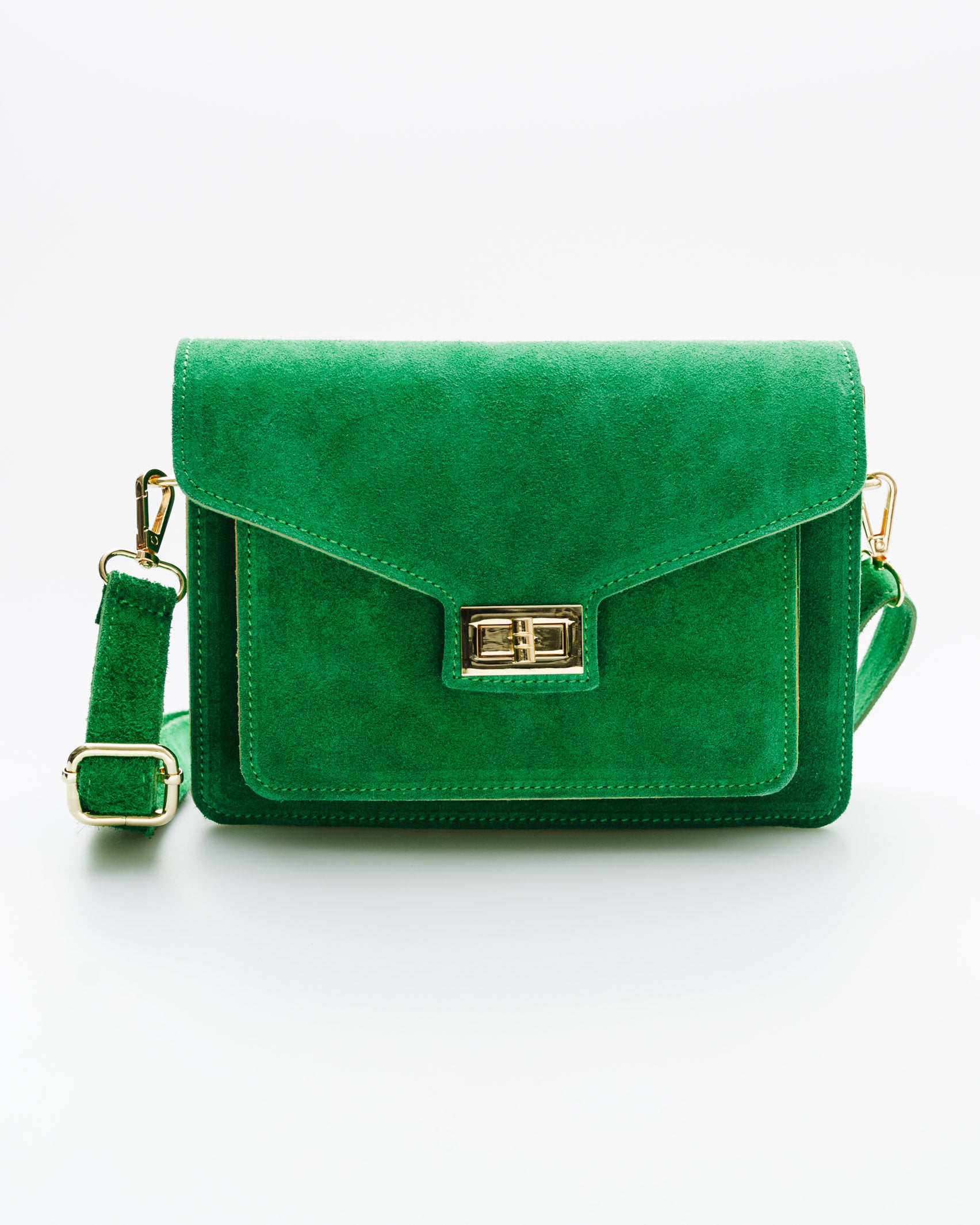 Satchel Bag aus Leder - Broke + Schön#farbe_green