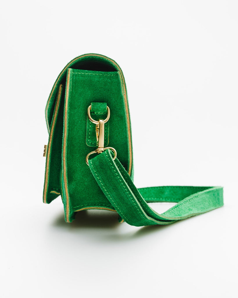 Satchel Bag aus Leder - Broke + Schön#farbe_green