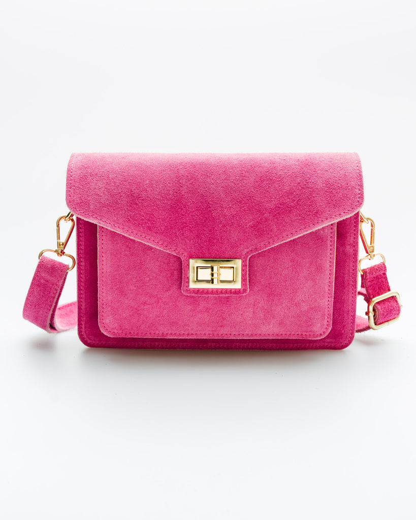 Satchel Bag aus Leder - Broke + Schön#farbe_pink
