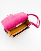 Satchel Bag aus Leder - Broke + Schön#farbe_pink