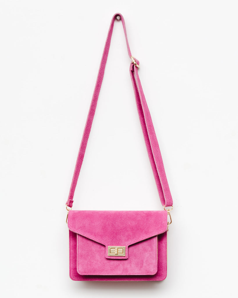 Satchel Bag aus Leder - Broke + Schön#farbe_pink
