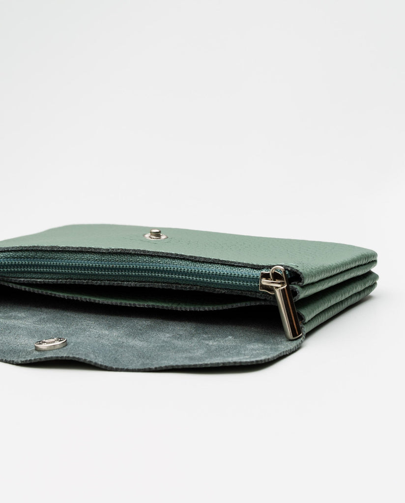Portemonnaie aus Leder - Broke + Schön#farbe_mint