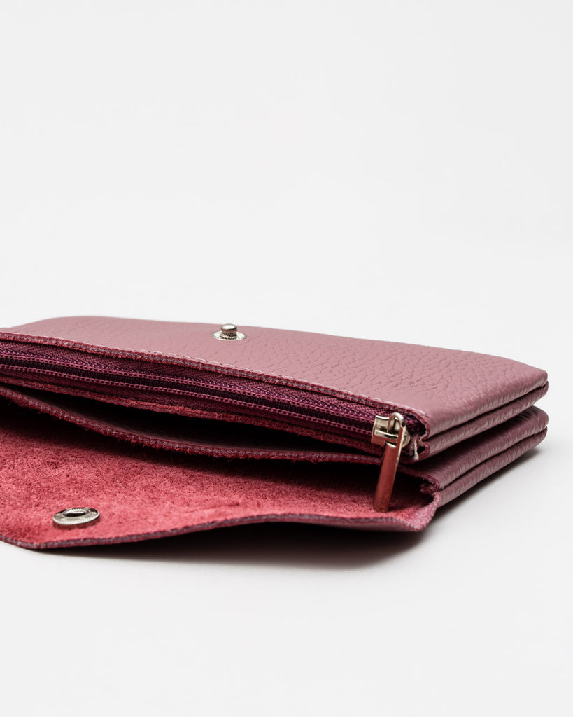 Portemonnaie aus Leder - Broke + Schön#farbe_dusty-rose