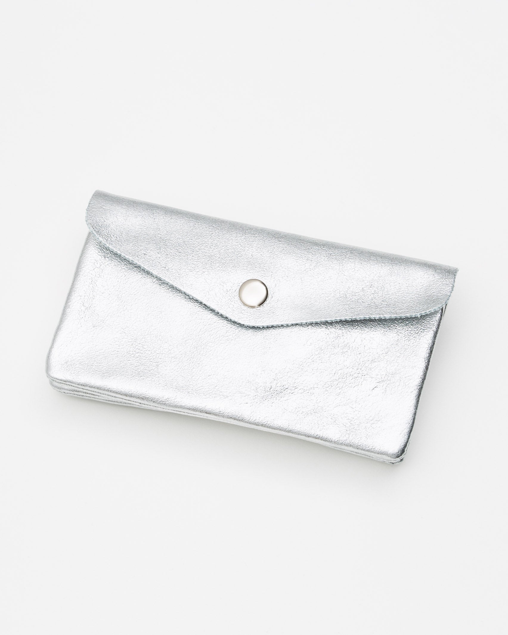 Portemonnaie aus Leder - Broke + Schön#farbe_silver