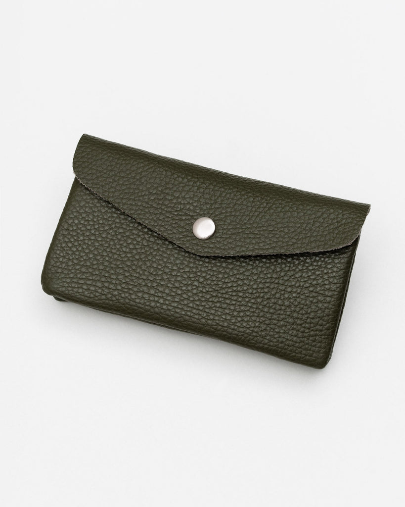 Portemonnaie aus Leder - Broke + Schön#farbe_khaki