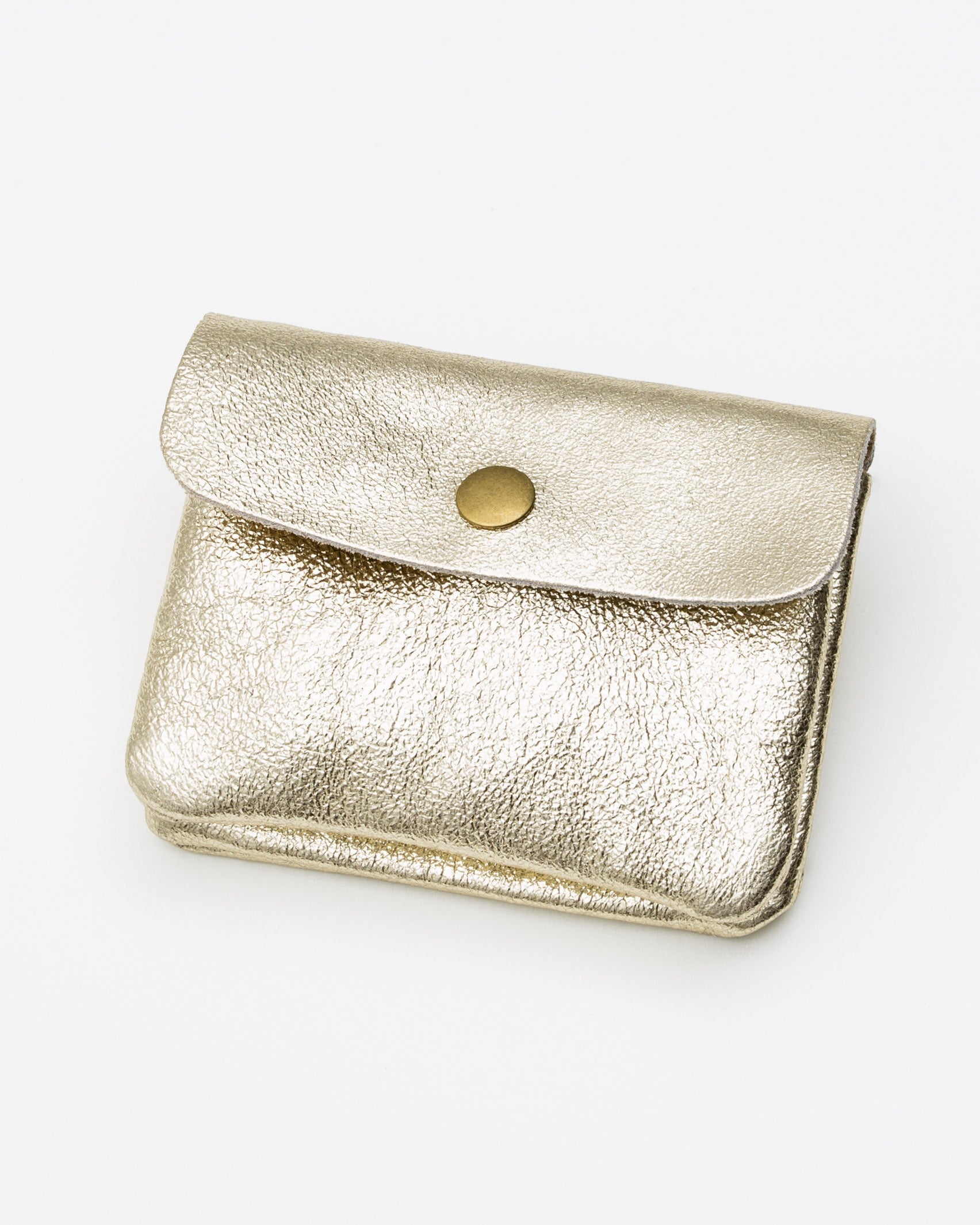 Kleines Lederportemonnaie - Broke + Schön#farbe_gold-colored