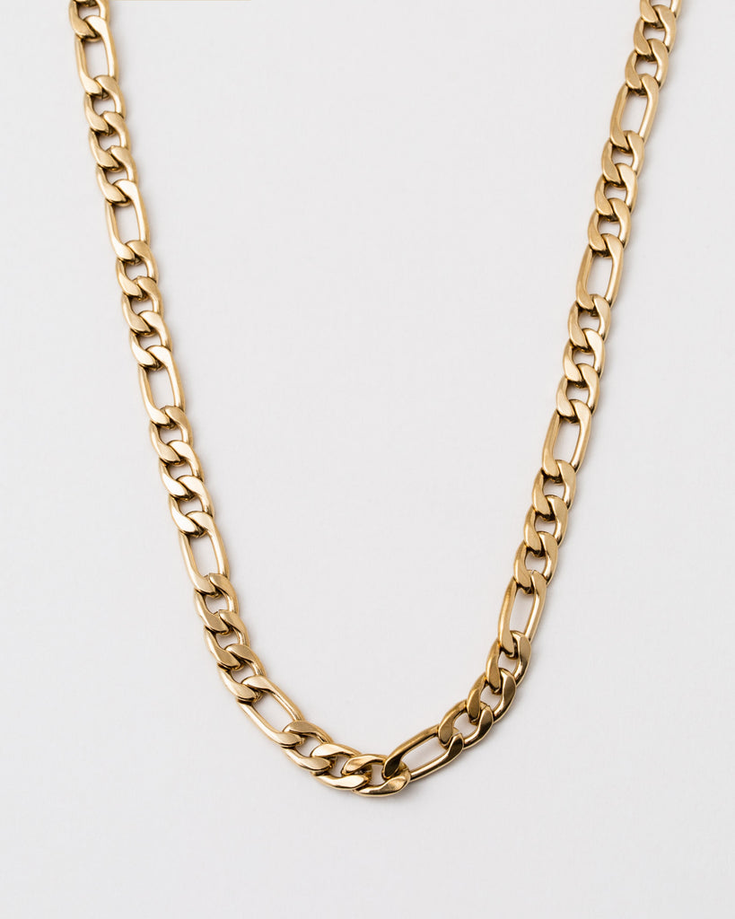Flache Gliederkette - Broke + Schön#farbe_gold-colored