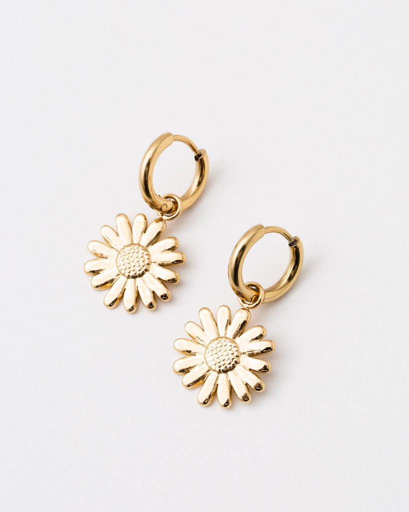 Creole mit Anhänger - Broke + Schön#farbe_gold-colored