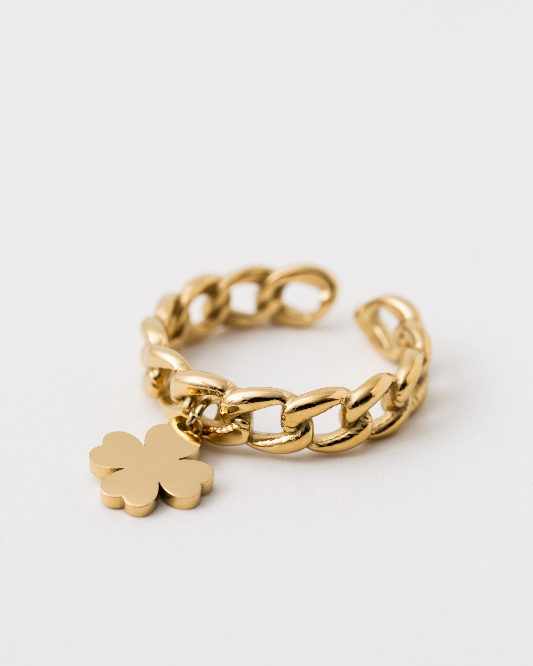 Gliederketten Ring - Broke + Schön#farbe_gold-colored