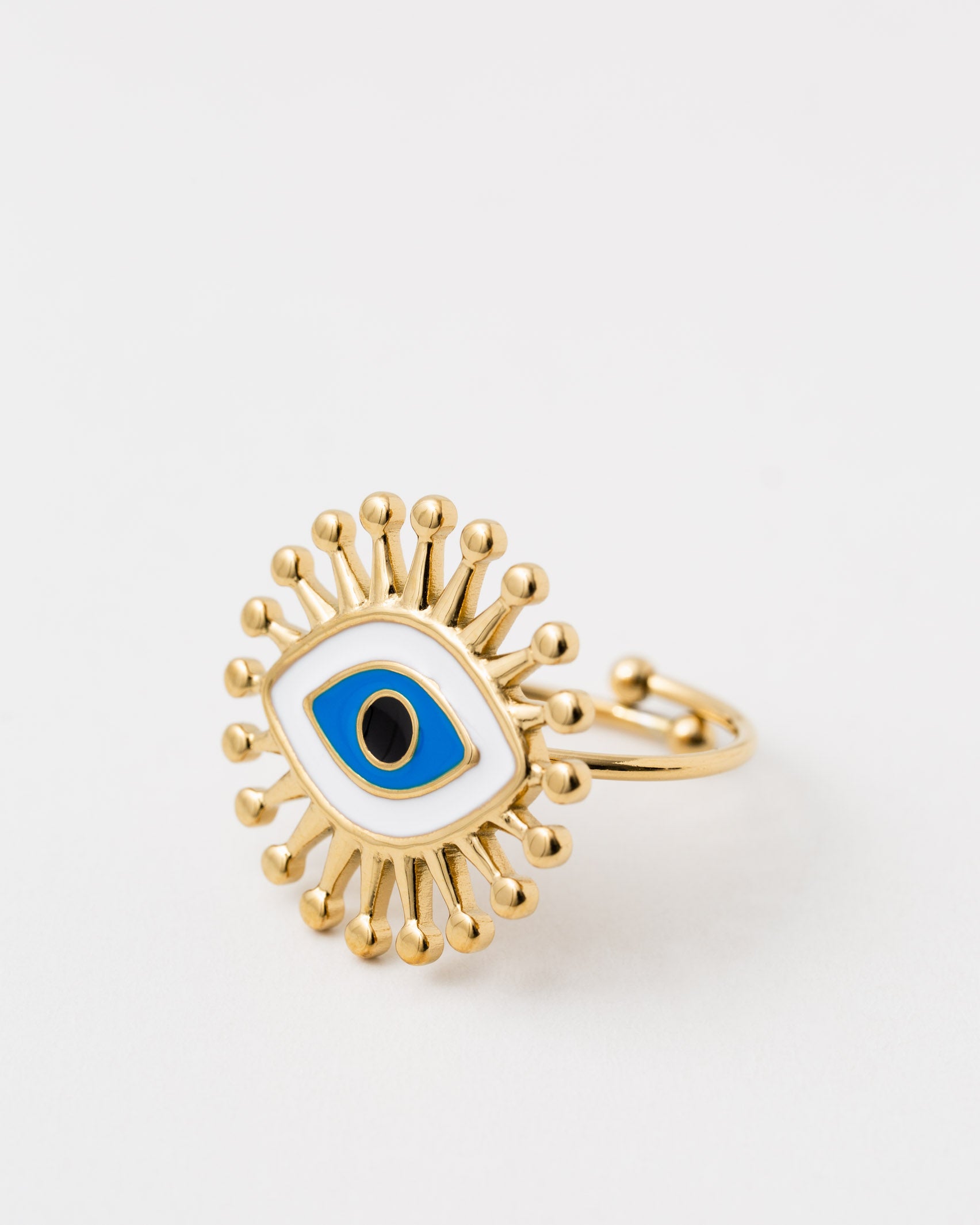 Ring mit Augenmotiv - Broke + Schön#farbe_gold-colored