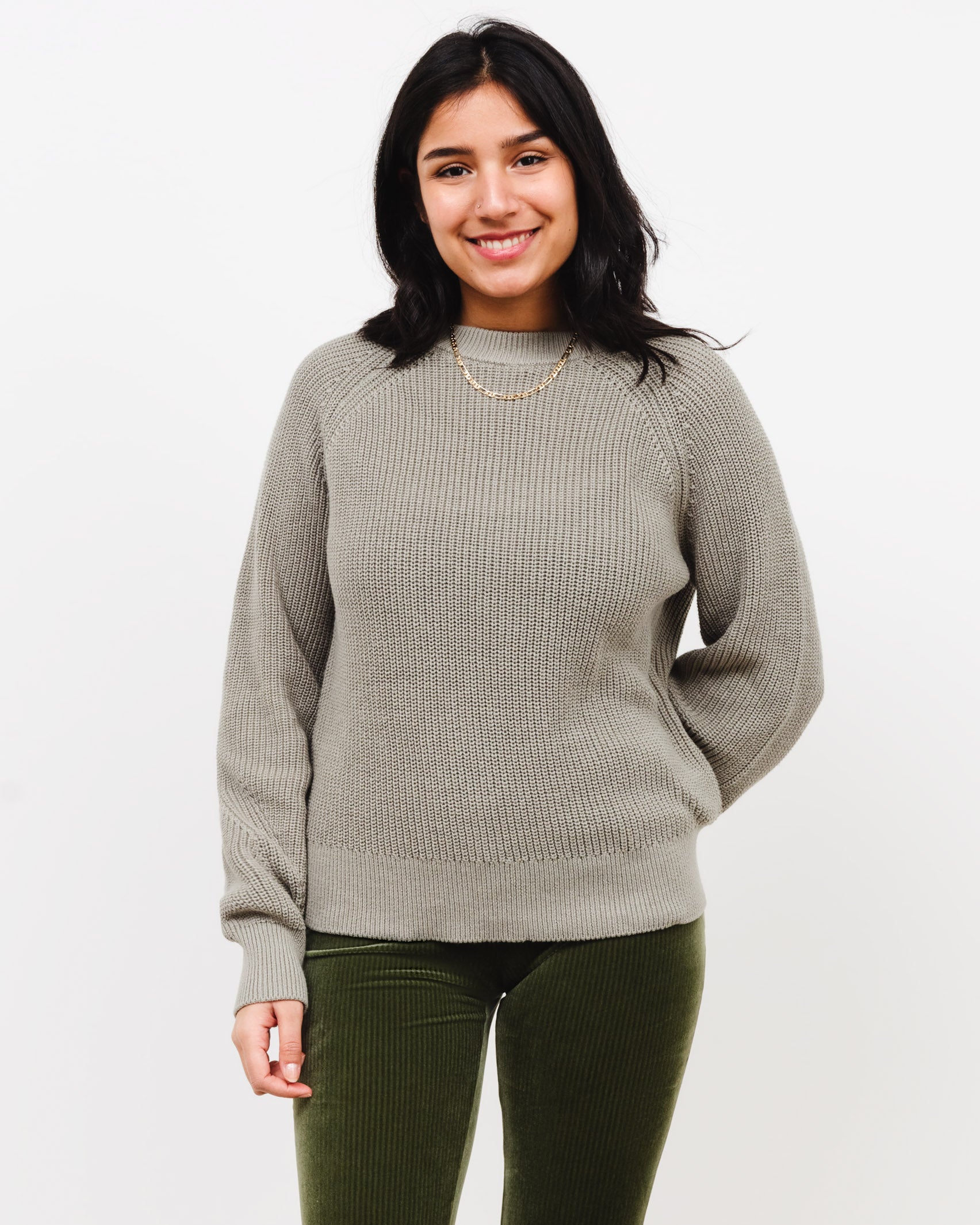 Klassischer Pullover aus Bio Baumwolle - Broke + Schön#farbe_wrought-iron