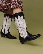 Zweifarbige Cowboy Boots - Broke + Schön