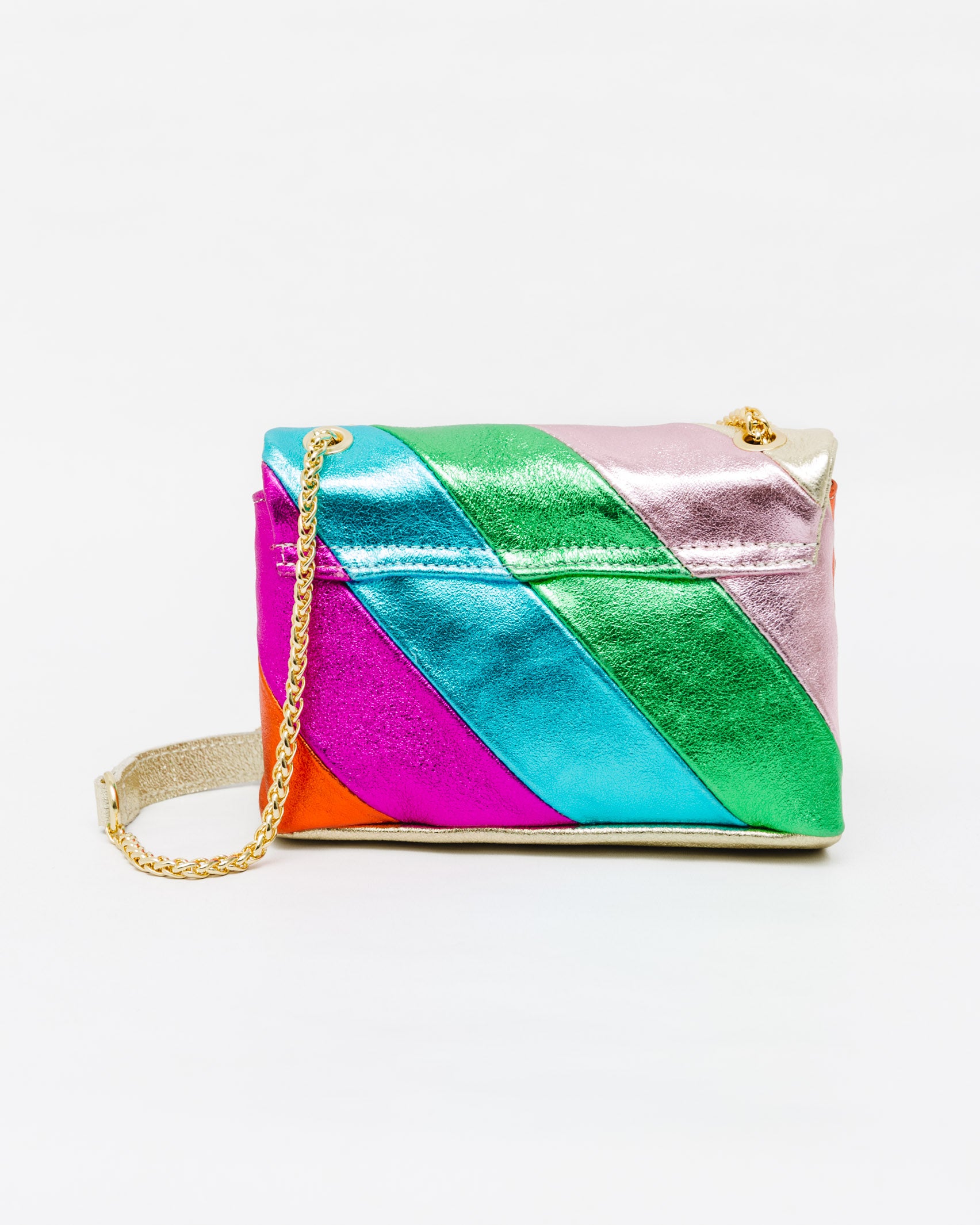 Große Ledertasche in Regenbogenfarben | Broke + Schön – brokeundschoen.de