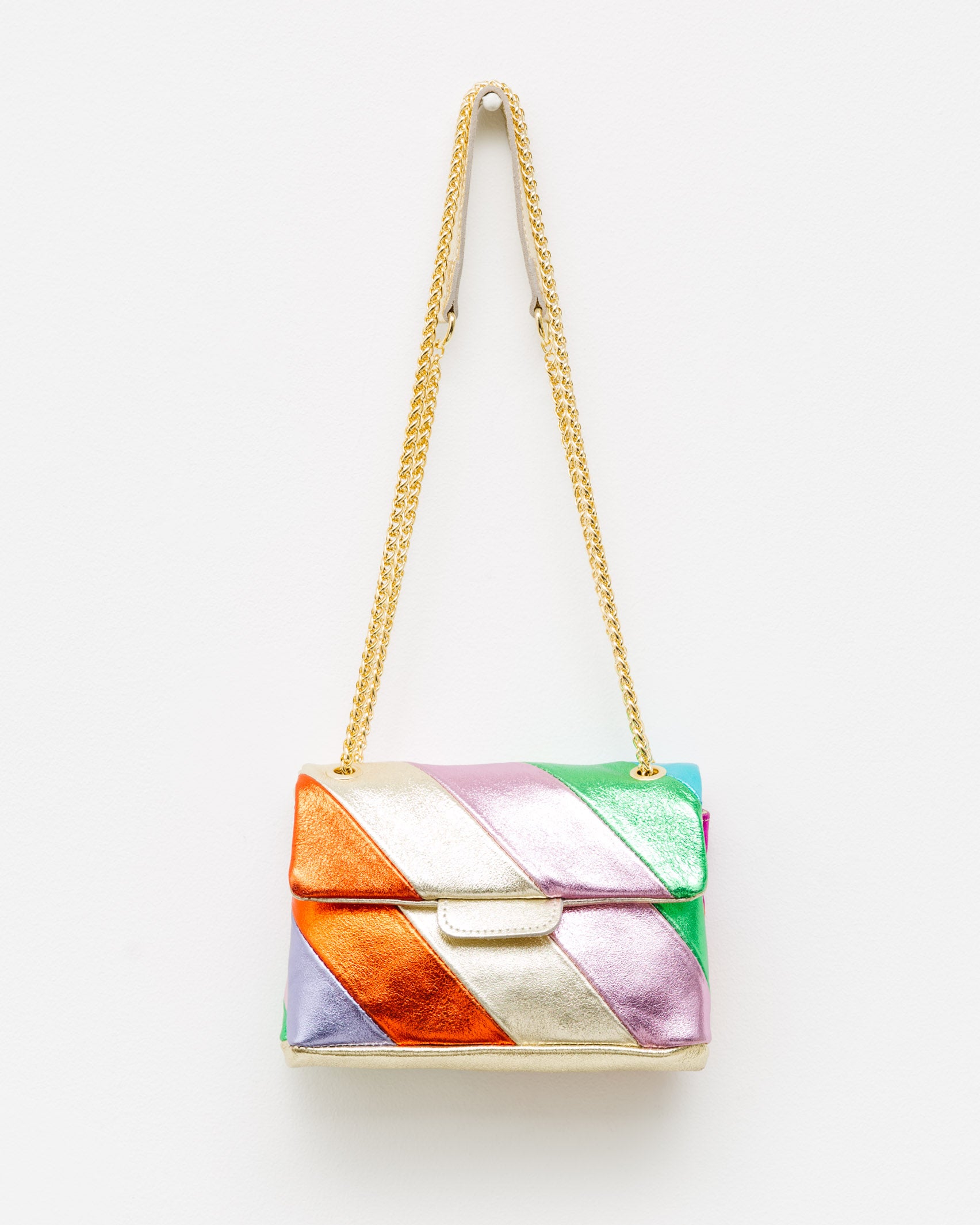 Große Ledertasche in Regenbogenfarben | Broke + Schön – brokeundschoen.de