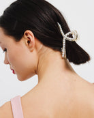 Filigrane Haarklammer mit Perlen - Broke + Schön#farbe_white