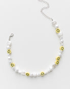 Perlenkette mit grinsenden Emoticons - Broke + Schön#farbe_silver-colored