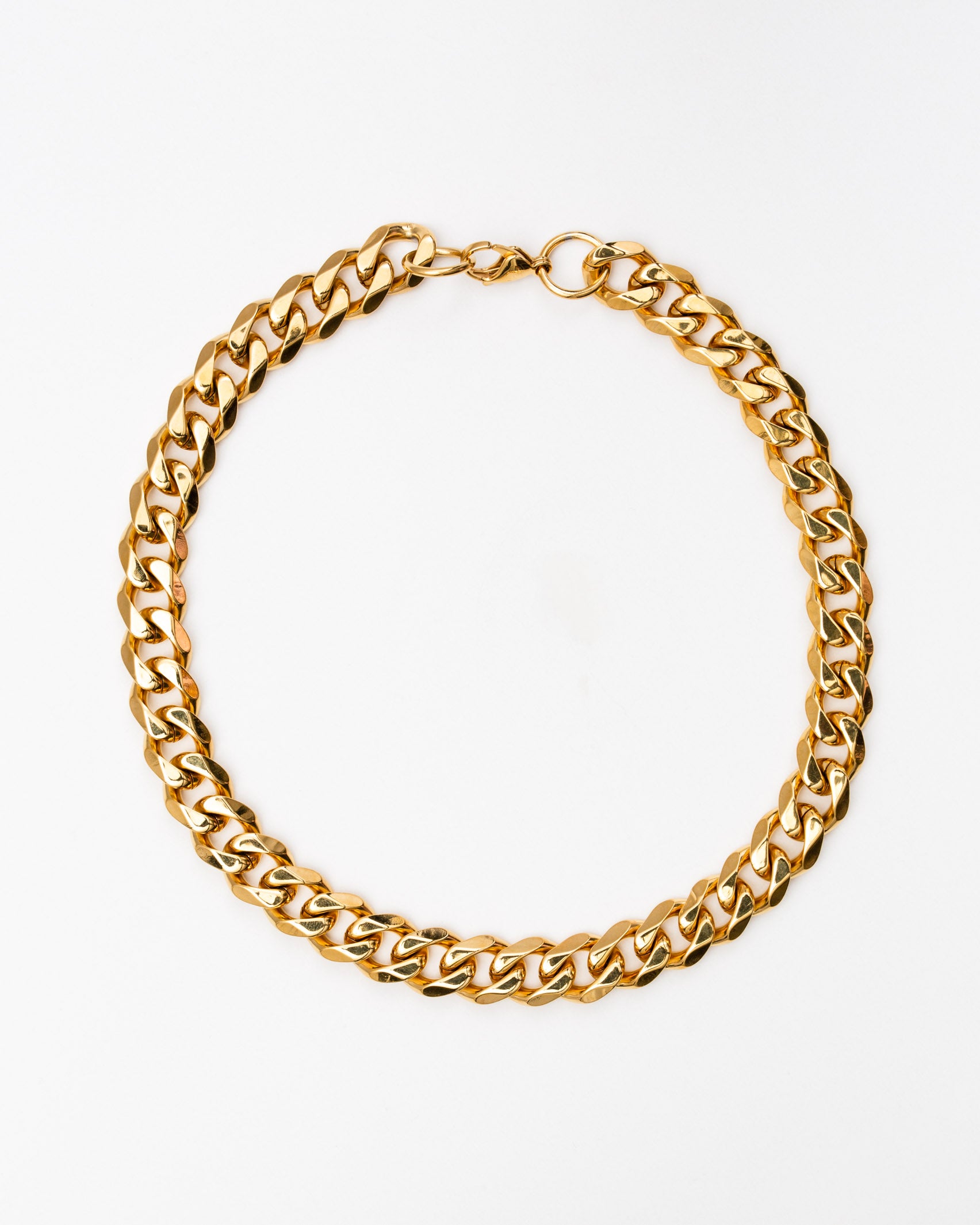 Grobe Statement Halskette - Broke + Schön#farbe_gold-colored
