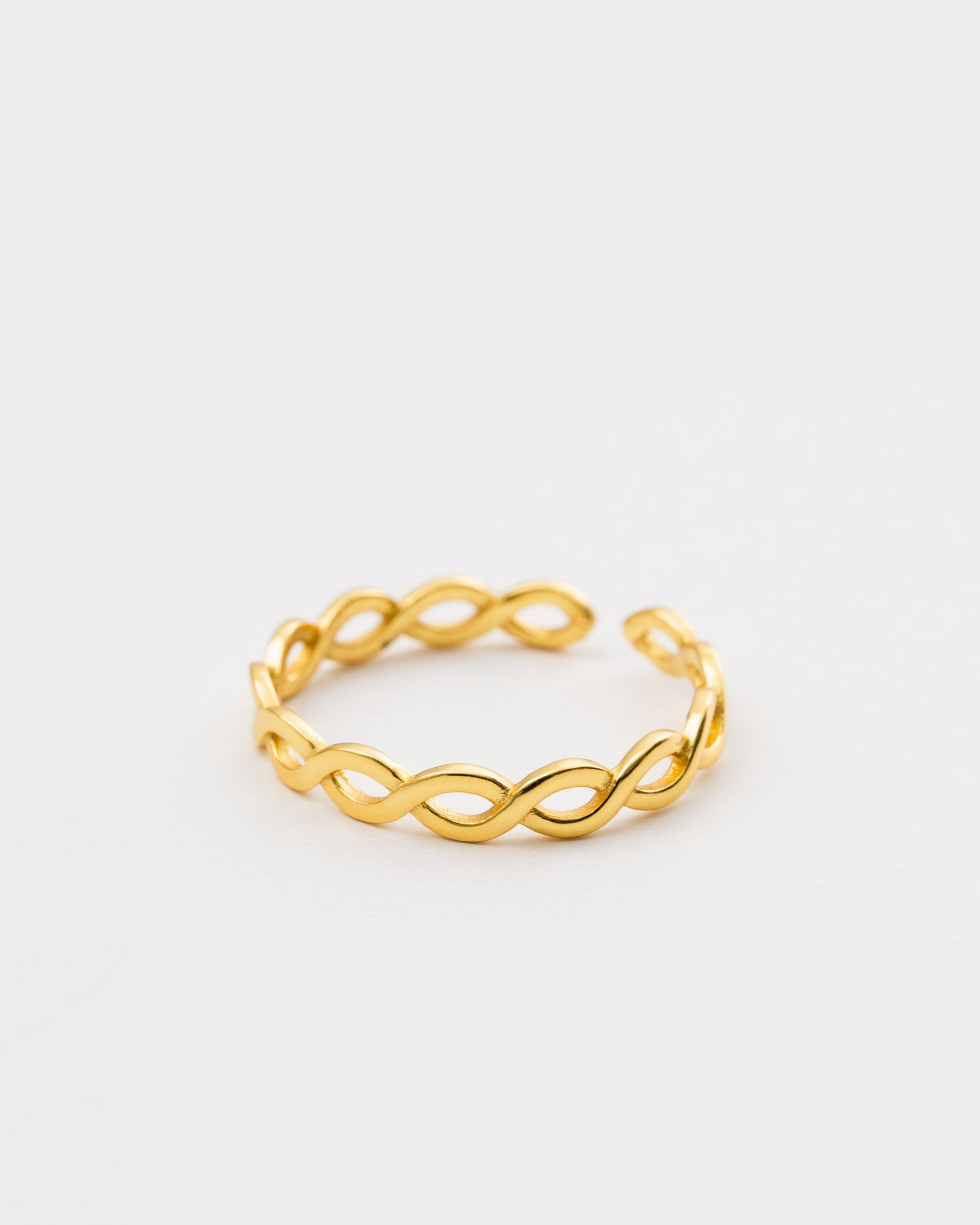 Filigraner Ring in Flechtoptik - Broke + Schön#farbe_gold-colored