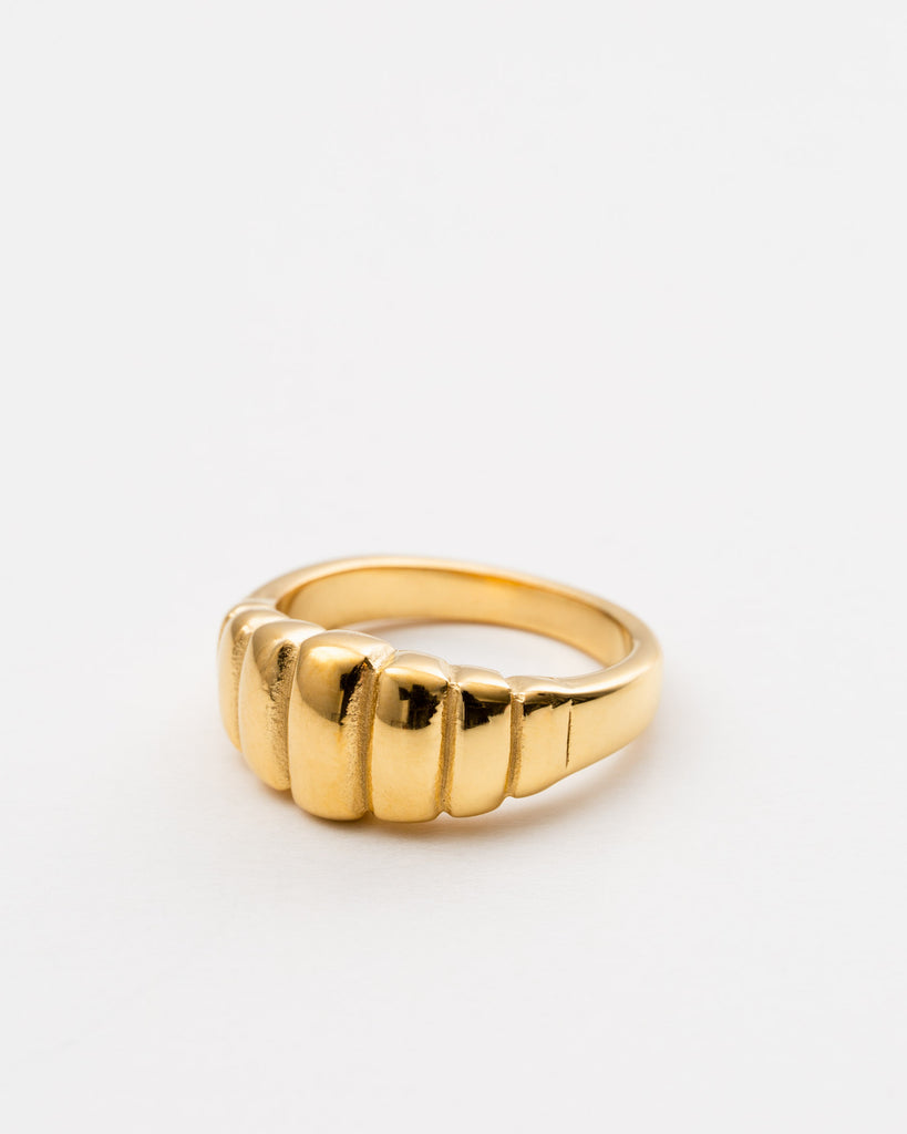 Texturierter Ring - Broke + Schön#farbe_gold-colored