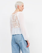 Bluse im Häkelwesten Look - Broke + Schön#farbe_white