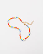 Daisy Fußkette aus Perlen - Broke + Schön#farbe_rainbow