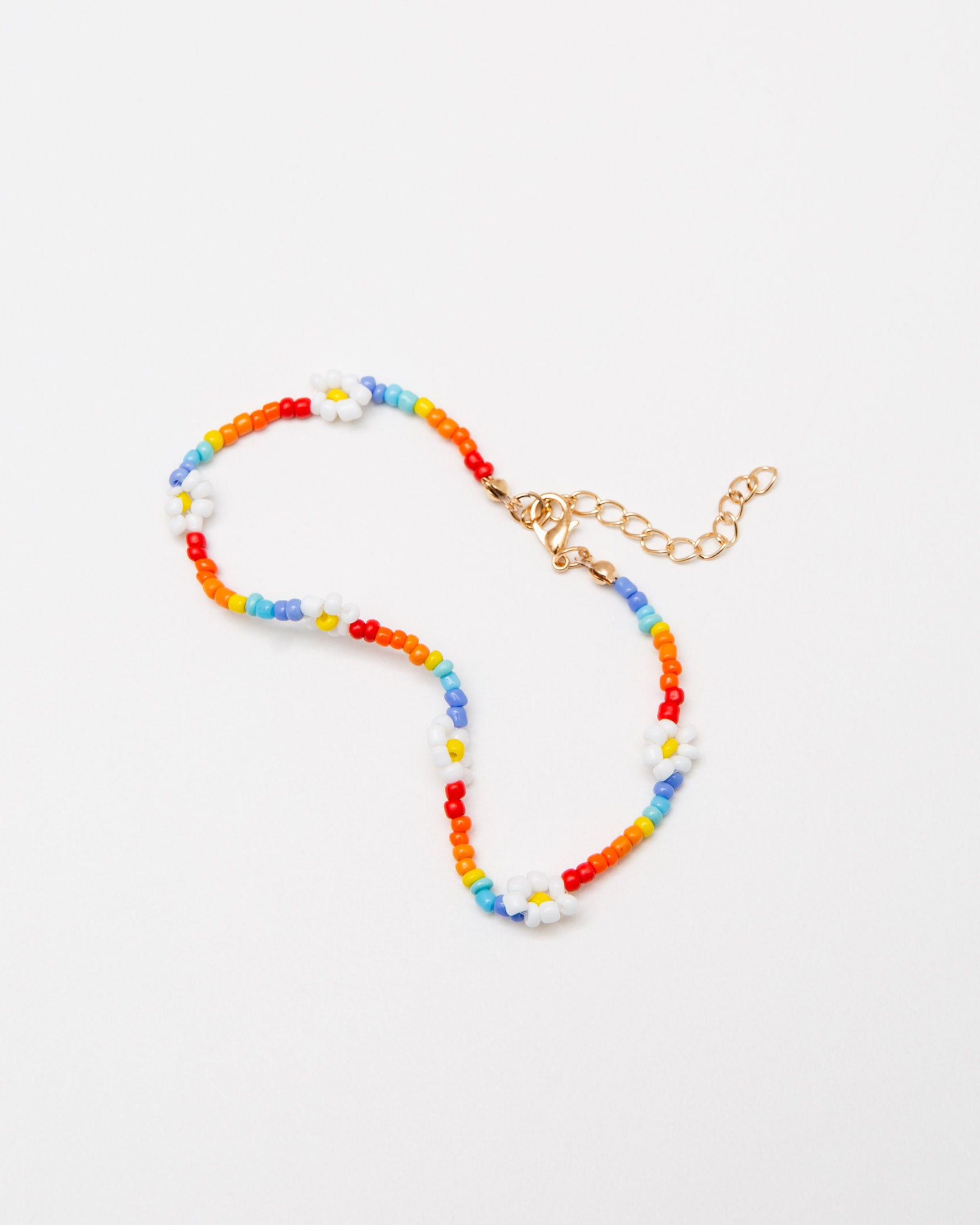 Daisy Fußkette aus Perlen - Broke + Schön#farbe_rainbow