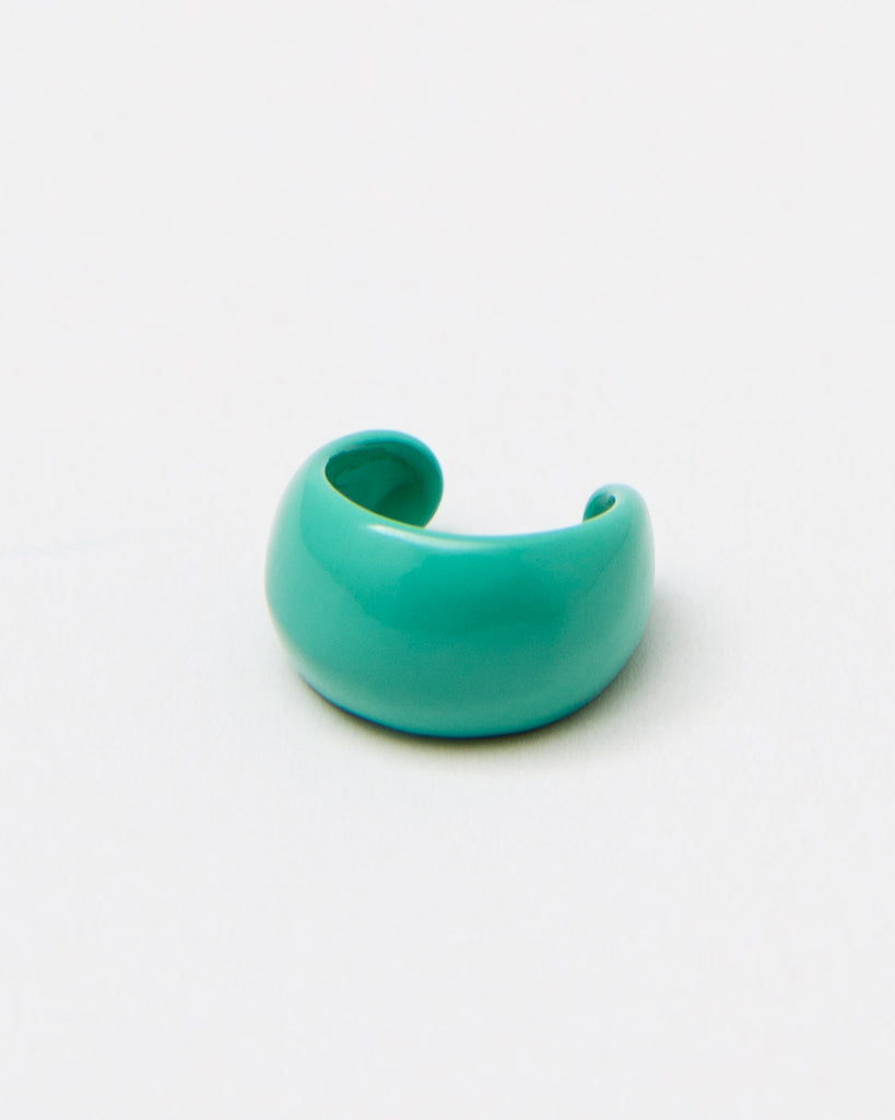 Glänzender Earcuff aus Acryl - Broke + Schön#farbe_mint-green