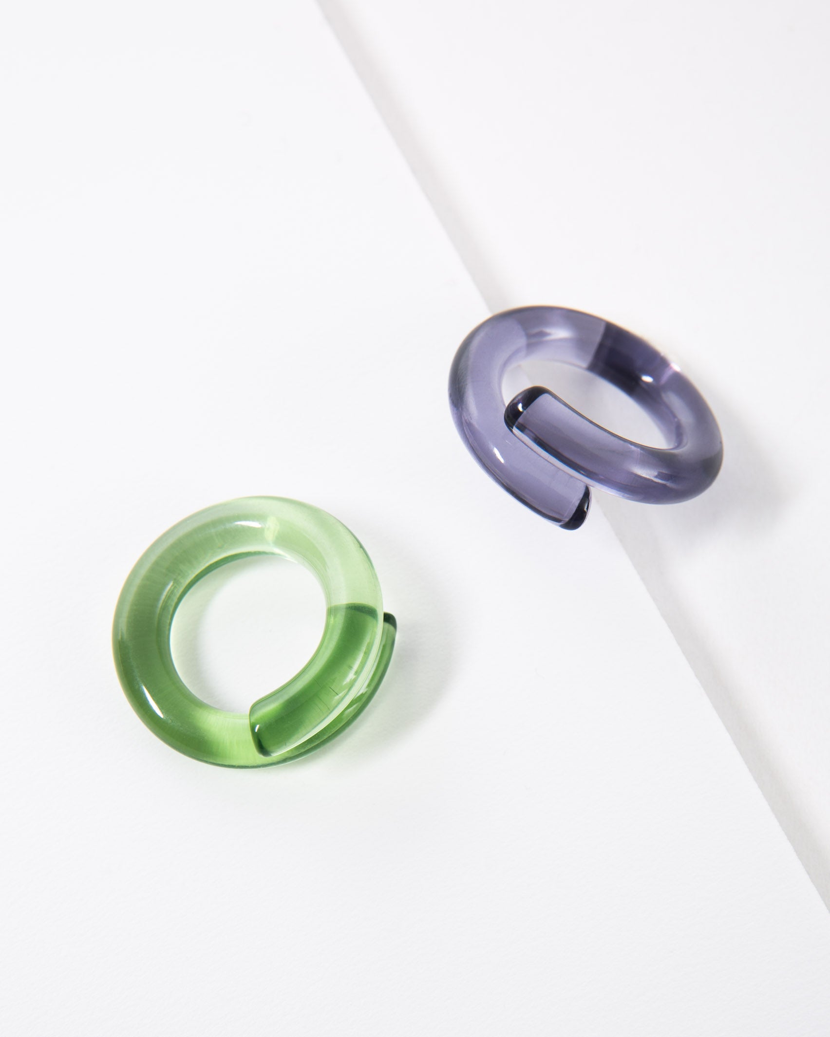 Transparenter Statement-Ring - Broke + Schön#farbe_salbei