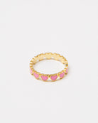 Feiner Ring aus kleinen Herzchen - Broke + Schön#farbe_bright-pink