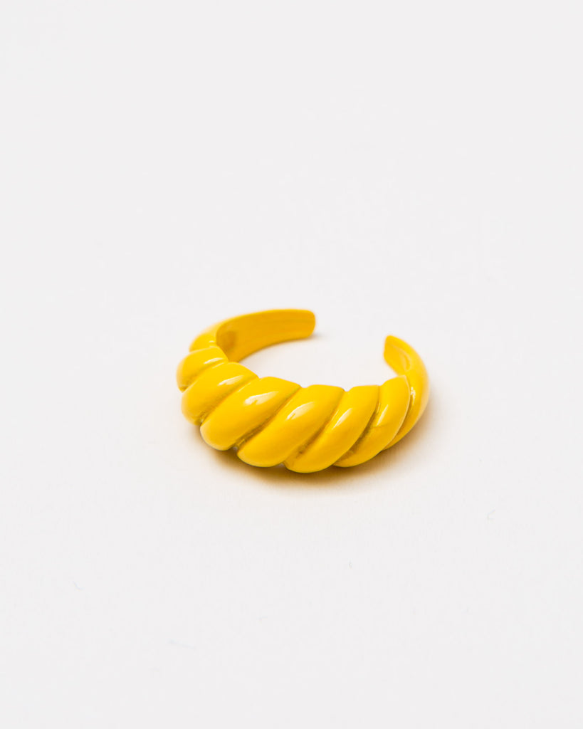 Offener Ring in Croissant-Form - Broke + Schön#farbe_bright-yellow