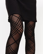 Leggings mit Muster - Broke + Schön#farbe_check-black